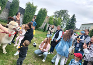 Zabawy na świeżym powietrzu przy muzyce.