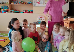 Zabawy taneczne z jubilatem.